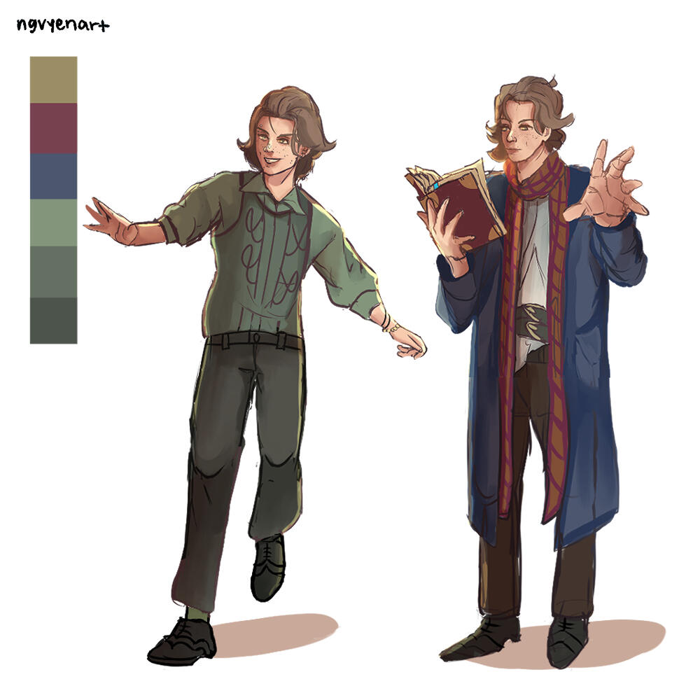 Cyrus&#39; character reference sheet