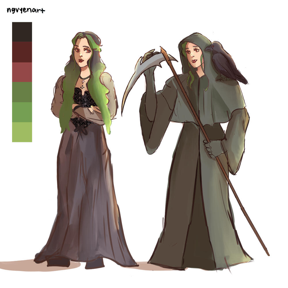 Alice's character reference sheet